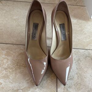Jimmy Choo Blush Patent Leather Heels